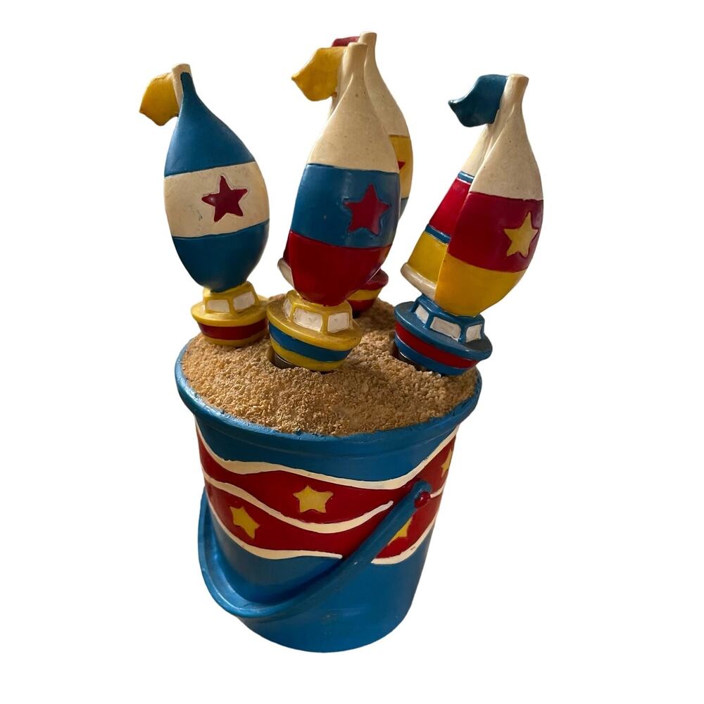 Boston Warehouse Sailboat Beach Pail Butter Knife Set 5-pieces
